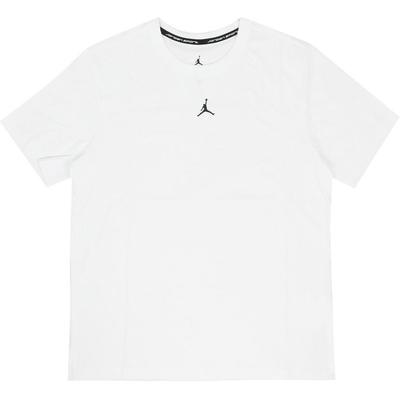 Camiseta Casual Deportiva de Manga Corta y Cuello Redondo de Color Sólido para Hombre Tops Blanco FN5830-100