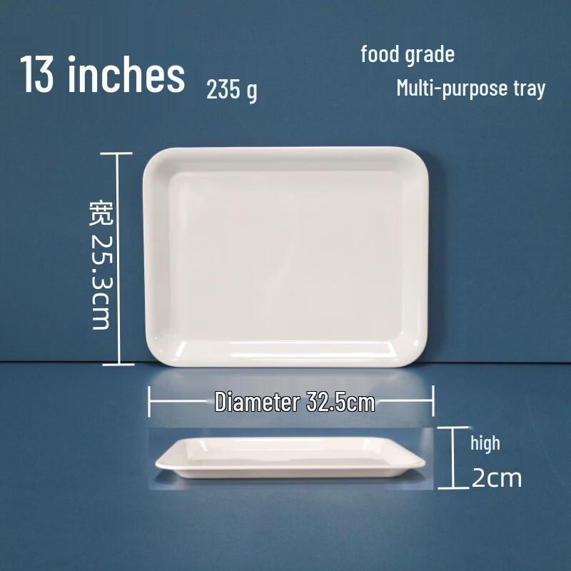 777 White Melamine Commercial Square Serving Trays 50-piece pack