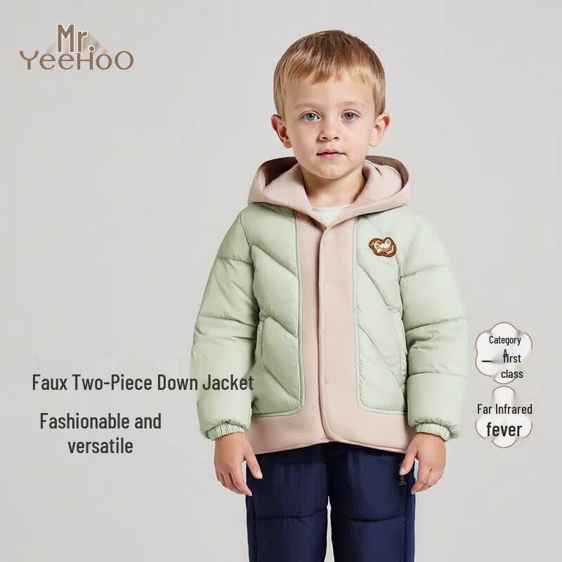 Yeehoo Boys Color-Block Puffer Jacket 120CM