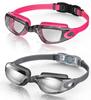 Aegend Swim Goggles 2-Pack No Leaking Anti-Fog UV Protection Mirrored Adult Men Women Wide View Outdoor