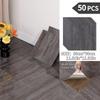 NINETAI Peel And Stick Floor Tile, 50pcs Vinyl Plank Wood Grain Look 11.81in*11.81in/48 Sq.Ft, Kitchen Mats For Floor