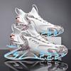 Men Sneakers Flying Woven Casual Sports All-match Men's Shoes Plus Size Shoes Shock Absorption TPU Sole Air 46