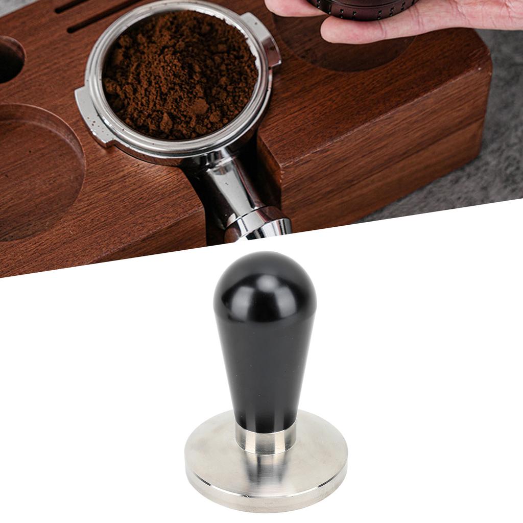 58mm Coffee Tamper Aluminium Alloy Ergonomic Handle Consistent Compression Coffee Press Tamper for Home Coffee Shop