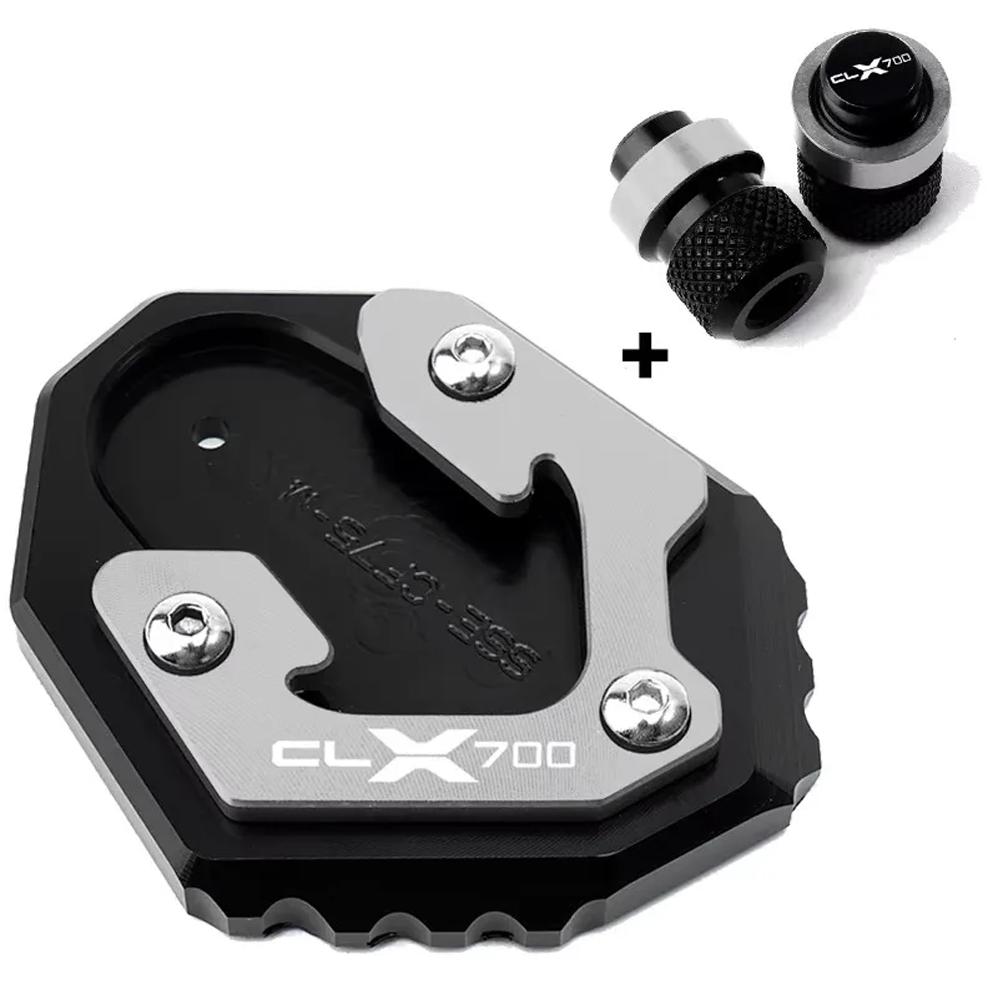 For CLX 700 700CL-X 700CLX Heritage clx700 CL-X CL-X700 Adventure Accessories Motorcycle Kickstand Side Stand Extension Plate