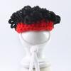Knitted Hamster Hat Pets Big Hair Double Braid Hat with Adjustable Strap Hairstyle Mini Hat for Guinea Pig Small Animals Photography Party Costume