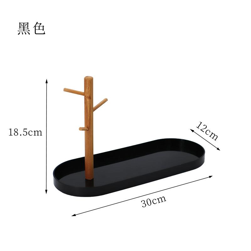 Скандинавская ветка поднос для хранения гостиная прихожая вешалка для ключей мелочи настольный органайзер для косметики портативный поднос для закусок и фруктов 6760₽