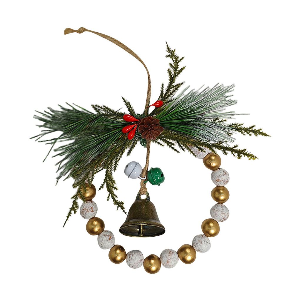 Christmas Day Dress Up Doorbell Hanging Christmas Tree Bells Pinecone Wreaths Bouquets Decorative Hangings