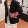 2026 Koreanischer Stil Damen Umhängetasche aus weichem Leder Motorradtasche