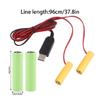 2 in 1 USB Power Supply 3V LR6 Battery Eliminators Switches for LED Light