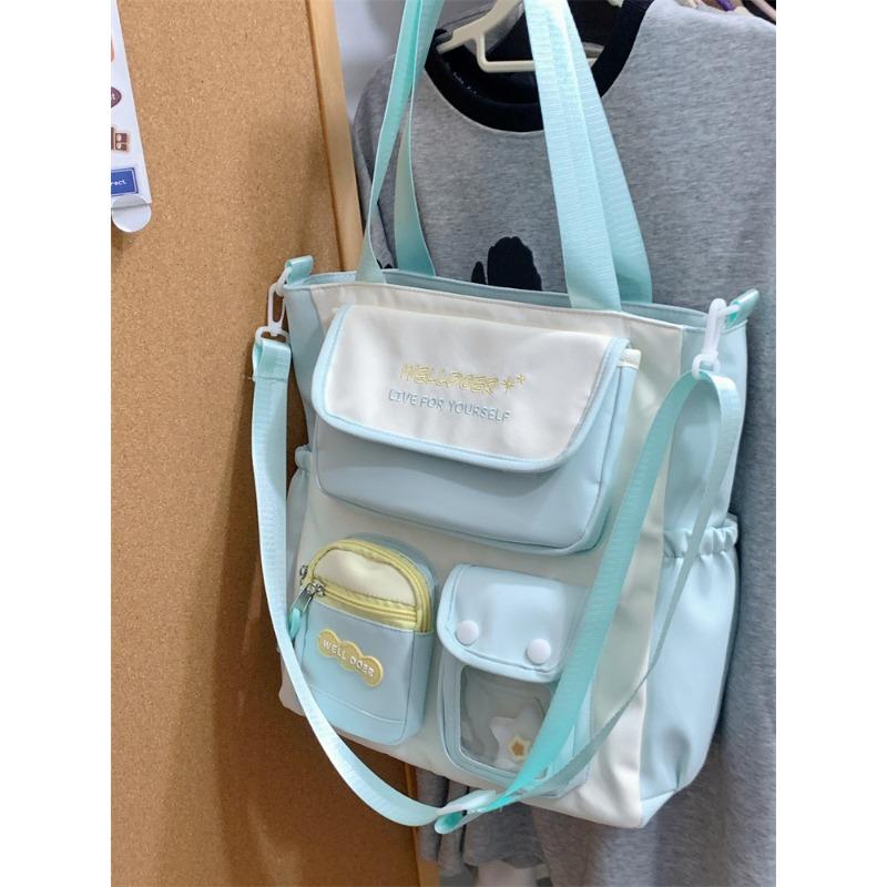 New college style student schoolbag large capacity candy color fresh high value travel lightweight versatile backpack