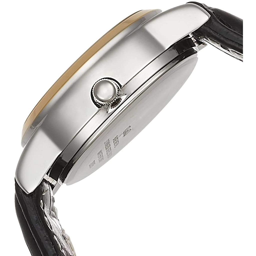Citizen Q&Q Women's Analog Waterproof Watch with Date, Day Display & Leather Strap A207-504 White