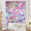 VIKAMA Meme Tapestry Craving Girl Streamer Overload Psychedelic Art Vibrant Hippie Wall Decor Perfect For Gaming Rooms