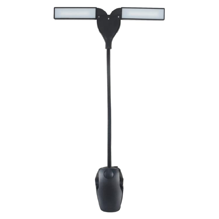 Flexibles LED Klemmleselicht LED Notenpultleuchte Lampe mit 2 Lampen