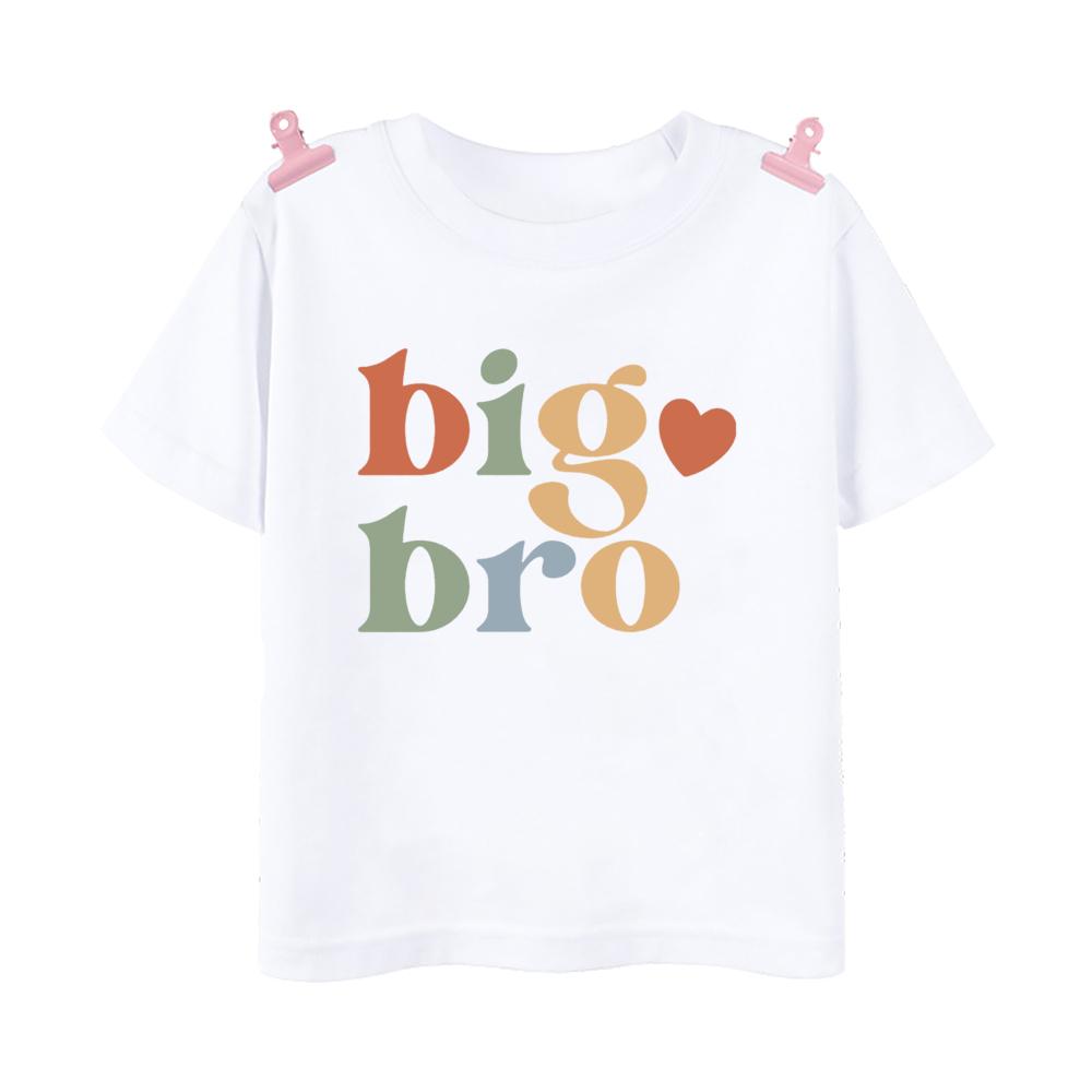 Big Brother Little Brother Family Matching T-shirt Boys Sibling Clothes Kids Short Sleeve Tops Outfit Children Summer Tee Shirts