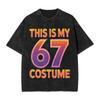 Sweet Number 67 Ice Cream Tshirt Summer  Y2k Retro T Shirts Cotton Hippie Tshirt For Man Shortsleeve Printed Tees