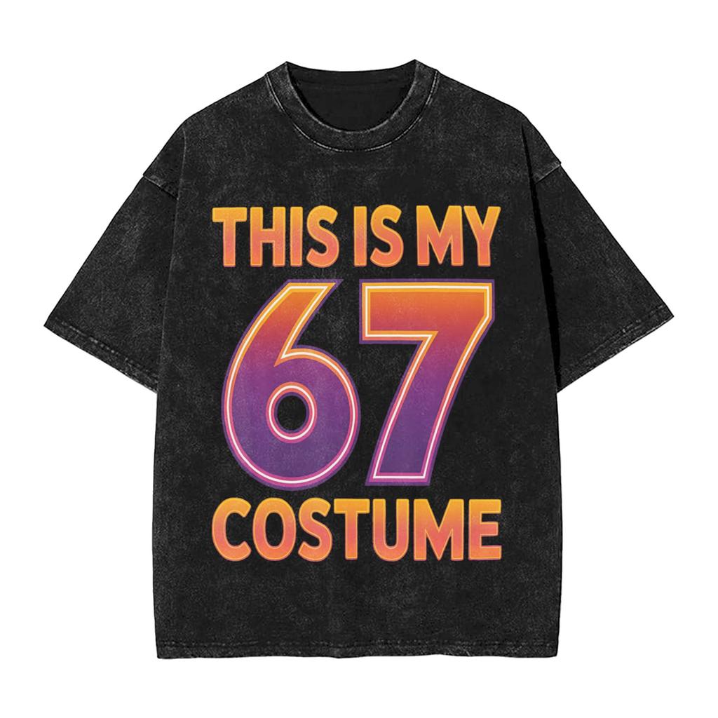 Sweet Number 67 Ice Cream Tshirt Summer Y2k Retro T Shirts Cotton Hippie Tshirt For Man Shortsleeve Printed Tees