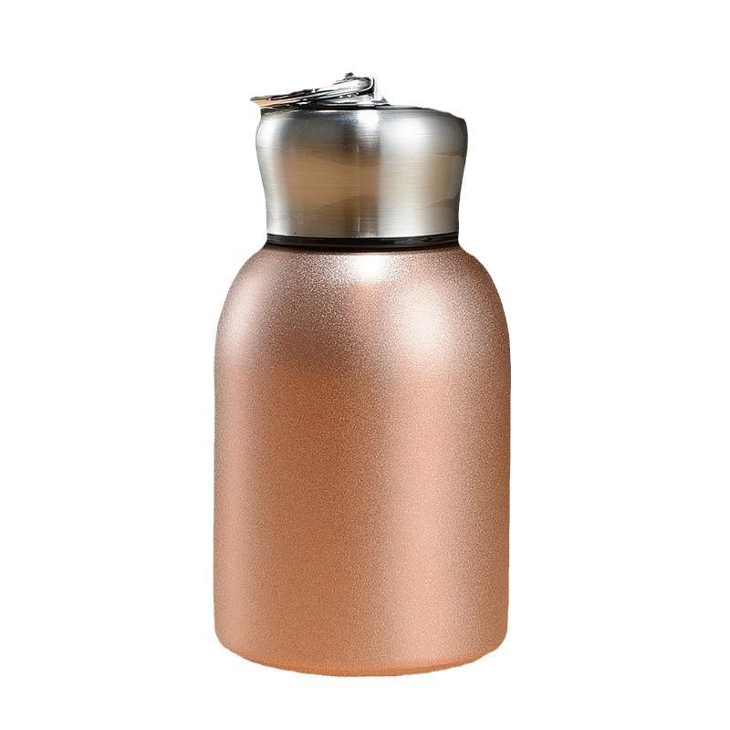 Compact 300ml Stainless Steel Insulated Travel Mug With Handle - Lightweight Cup Office Gym Car Daily Use