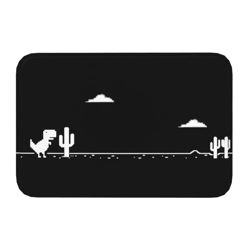 Funny Offline No Internet Dinosaur Doormat Anti-Slip Entrance Kitchen Bathroom Floor Door Mat Dino Geek Garage Carpet Rug