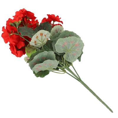 Sztuczne Geranium Czerwone Różowe Kwiaty Do Wystroju Domu Dekoracje Ślubne DIY Craft Girlanda Prezent Akcesoria
