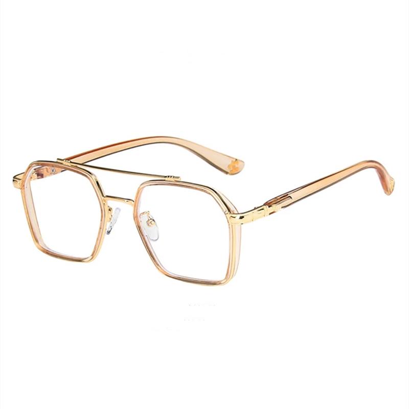Iron Men Same Style Ultralight Anti-Blue Light Titanium Prescription Square Myopia Full Frames Eyeglasses Male Optical Glasses