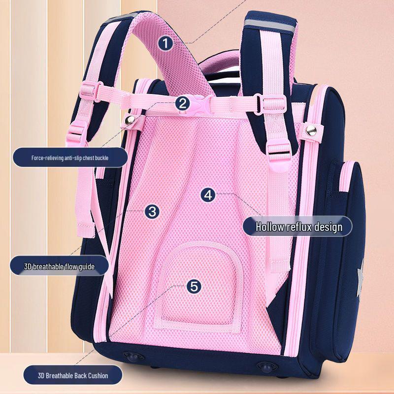 Hello Kitty Rucksack: Leicht, Großes Fassungsvermögen, Lastreduzierend, Rückenschonend für Mädchen der 1. bis 6. Klasse