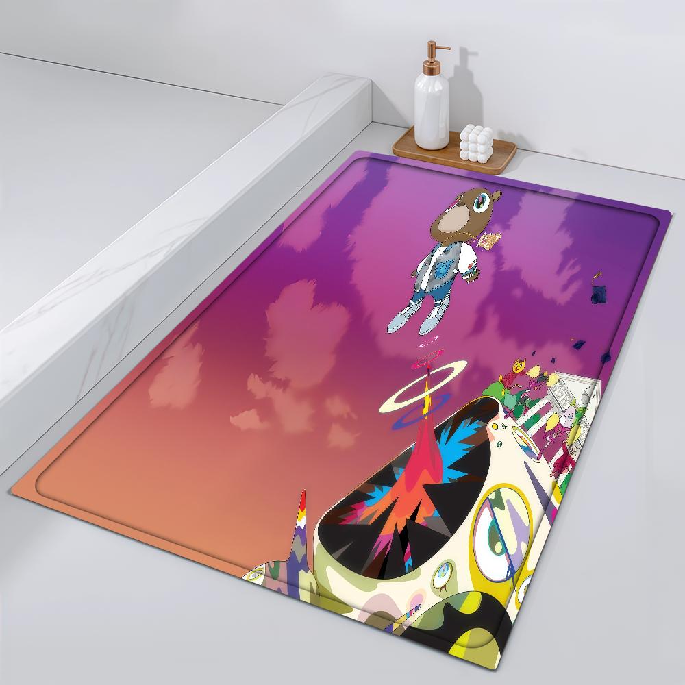 

West K-Kanye Door Mat Bedside Entrance Bath Floor Cool Decoration Rapper Corridor Door Mat Carpet Living Room Balcony 40cm x 60cm