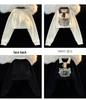 Dames Slim-Fit Retro Kleurblok Sweatshirt met Vetersluiting en Polokraag, Lange Mouwen, Koreaanse Stijl voor Lente/Herfst