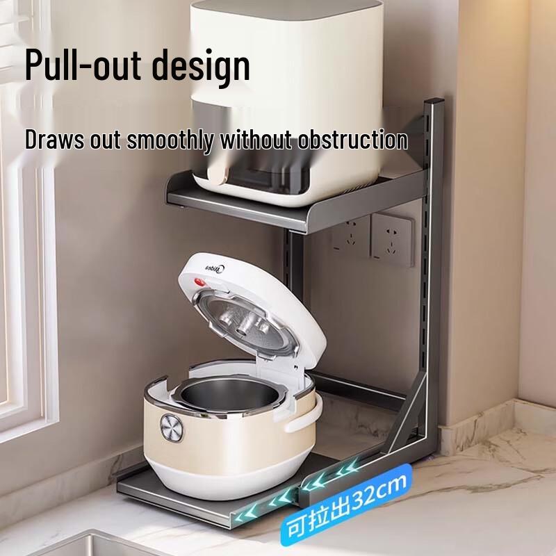 Mehrstöckiges Küchengeräte-Ablageregal für die Arbeitsplatte