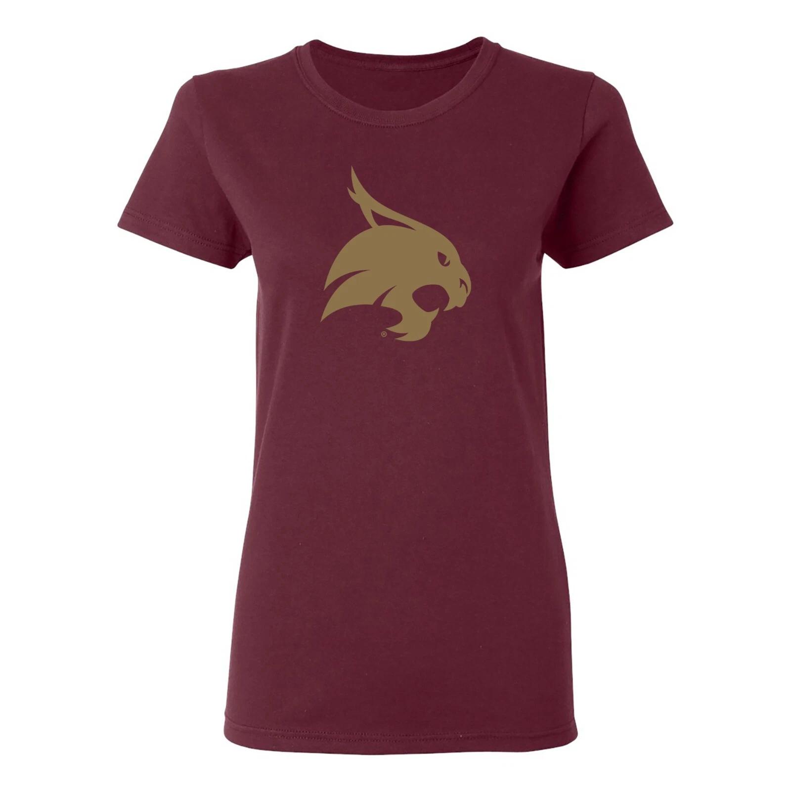 Texas State Bobcats Primary Logo Women s T-Shirt - Maroon S