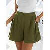 Summer Shorts For Women Casual High Waist Wide Leg Shorts