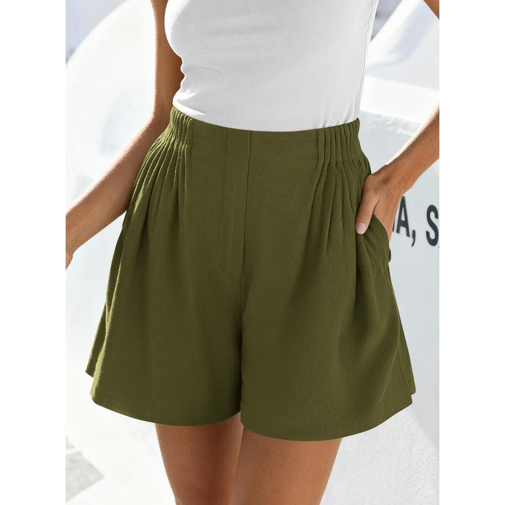 Summer Shorts For Women Casual High Waist Wide Leg Shorts