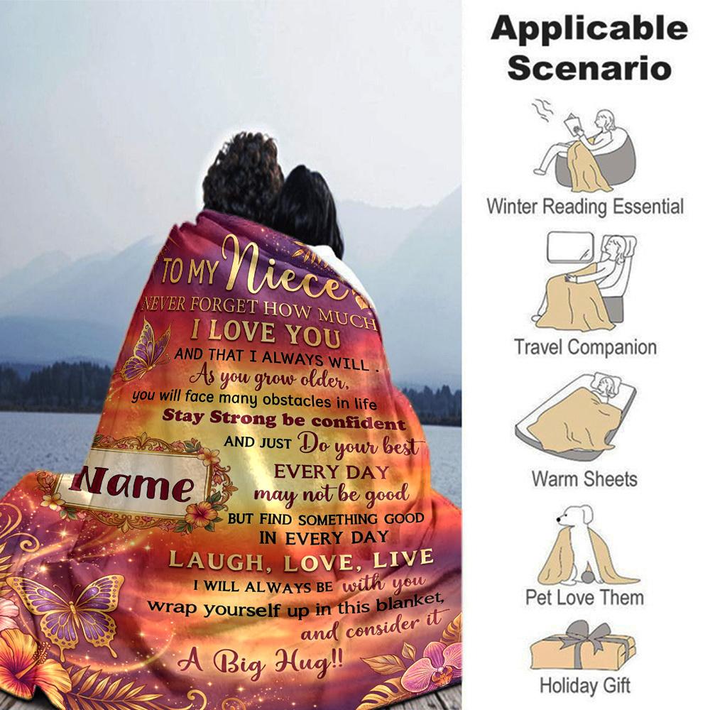 Love Support Blanket Customize Your Name Blanket Soft And Comfortable It'S The Perfect Gift For Family Friends Or Loved Ones Suitable For All Seasons