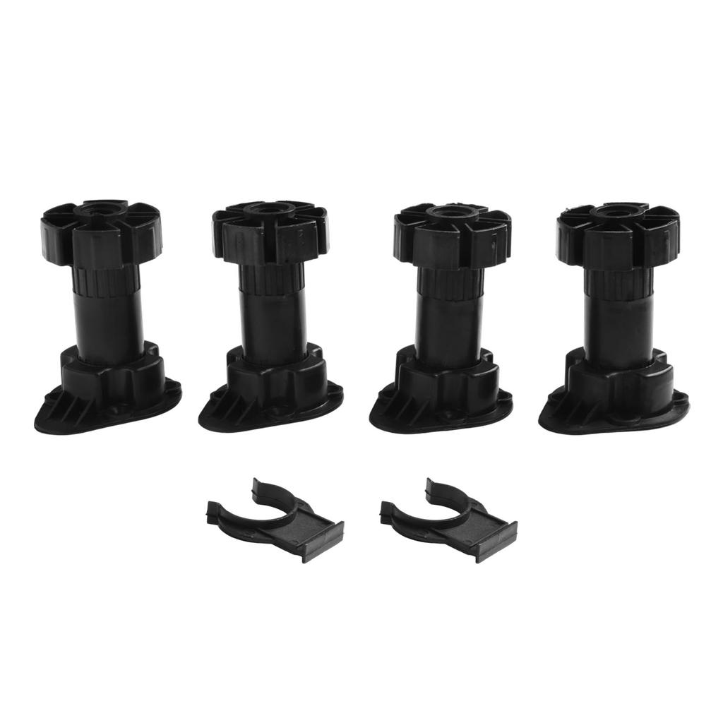 Sturdy 4 Piece Adjustable Furniture Leg Set Designed To Fit Various Types of Furniture Including For Cabinets and Sofas