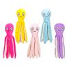 Octopus Cat Toy with Squeaker Fluffy Tentacle Teaser Biting Toy Chew-resistant Octopus Toy Interactive Pet Plaything for Cats