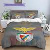 Sport Lisboa E Benfica2 Pattern Bedding Quilt Set  Home Decoration  Gift (1 * Duvet Cover + 2 * Pillowcase  Without Core)