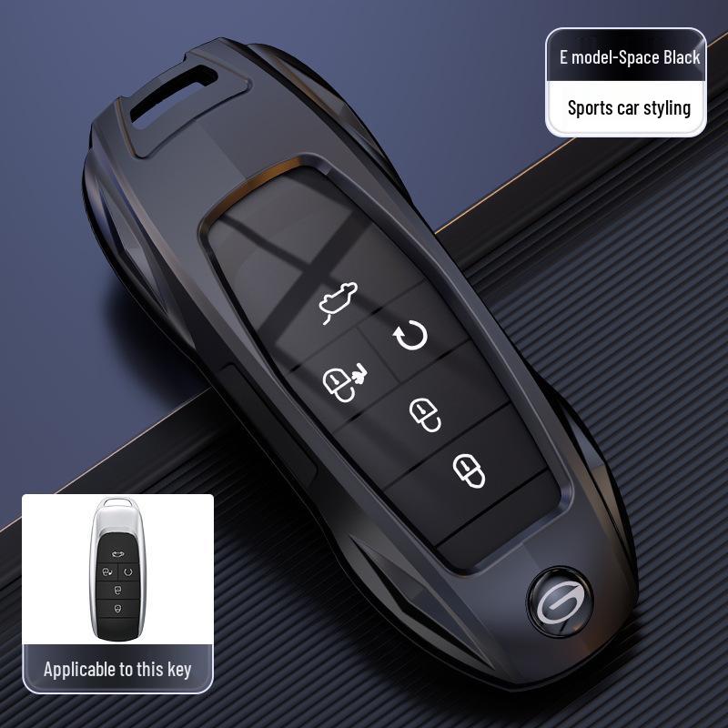 Aion Y Plus V LX GAC Pingente de Carro: Capa de Chave Remota de Metal e Chaveiro para Aion 580