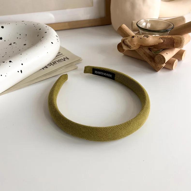 Bonbonfarben Schwamm Stirnband für Damen Mädchen Temperament Haarband Einfacher Süßer Haarreif Mode Vielseitige Haaraccessoires Geschenk