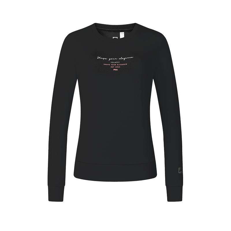 

New FILA Sweatshirt Women s Pitch Black A11W441204FBK 170/88A/L