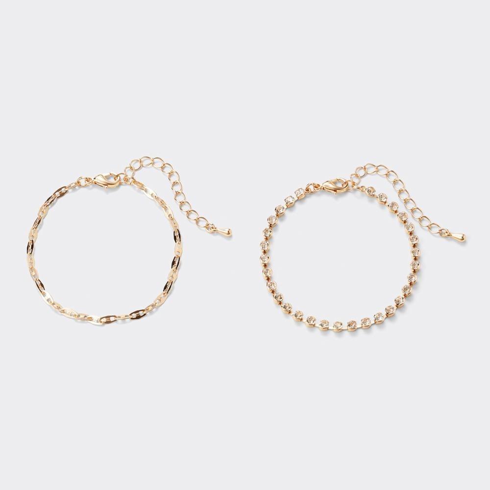 

Набор браслетов из кристаллов ГУ и цепочки