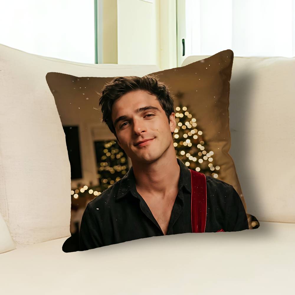 

J-Jacob E-Elordi Actor Various Sizes Square Pillow Case For Car Home Bedchamber Decor Custom Valentine gift 30cmx30cm
