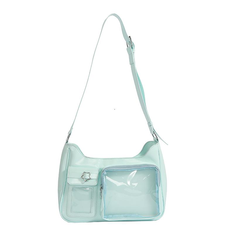 

Pain bag shoulder bag women s small card version messenger bag bag two-dimensional design sense small food intake high quality commuting daily зелений