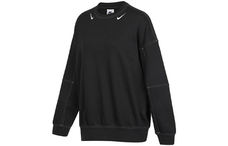 

Nike Sweatshirts Women s Black Crew Neck Moderate Regular DD5611-010 L