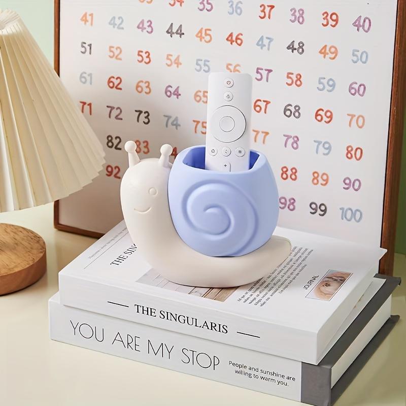 Cartoon Snail Dinosaur Pen Holder Desktop Storage Organizer for Stationery Makeup Brushes, Cute Creative Office Desk Accessory