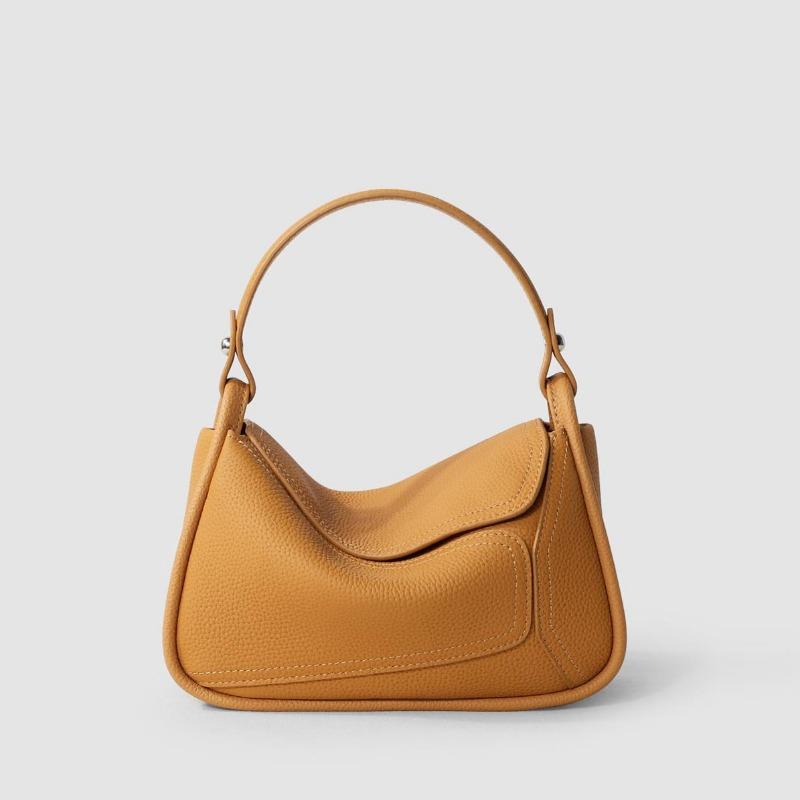 Genuine Leather Crossbody Bag, Fashionable Bag, Niche Pillow Bag, Single-shoulder Casual Underarm Bag