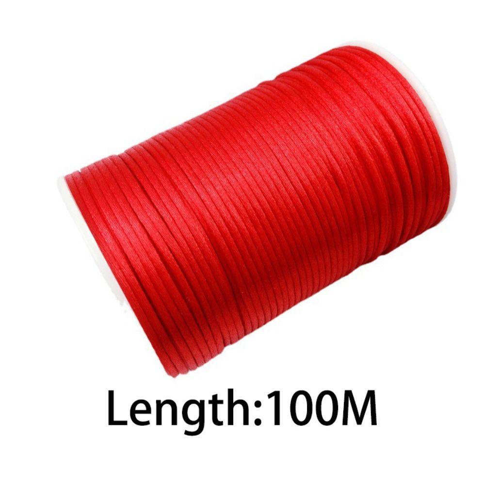 Satin Finish Macrame Thread Cord Flexible DIY Bracelet Cord Beading String  Handicraft Supplies