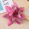 Decorations Christmas Floral With Plastic And Glitter Finish Festive Tree Decor