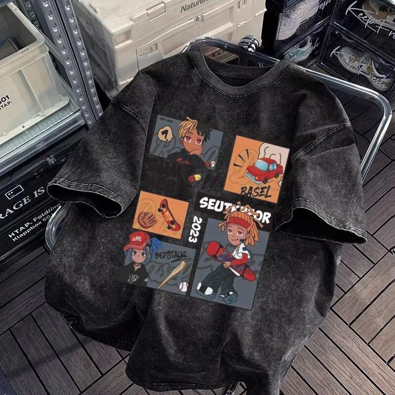 

2025 Men s Summer New Trendy Casual Short Sleeve Top Sports Daily Casual Wear Top 5XL сірий колір