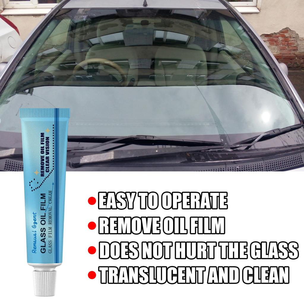 Car Glass Oil Film Remover Remove Stubborn Oil Film Dirt Stain Anti Smear Not Scratch Glass Restore Clarity Car Glass Cleaner