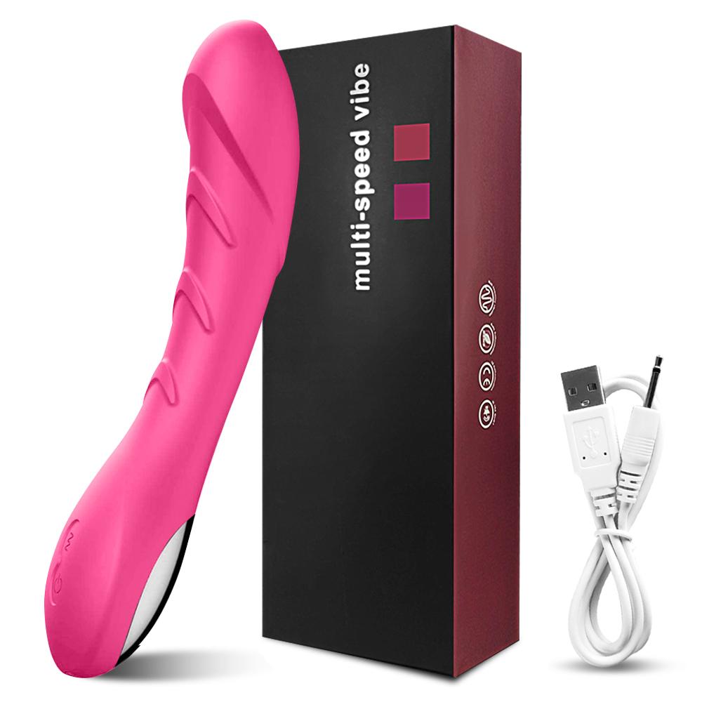 POMFW G-Spot Dildo Vibrator For Kvinner Klitoris Stimulator Myk Silikon Realistiske Vibratorer Sexy Leker Kvinne