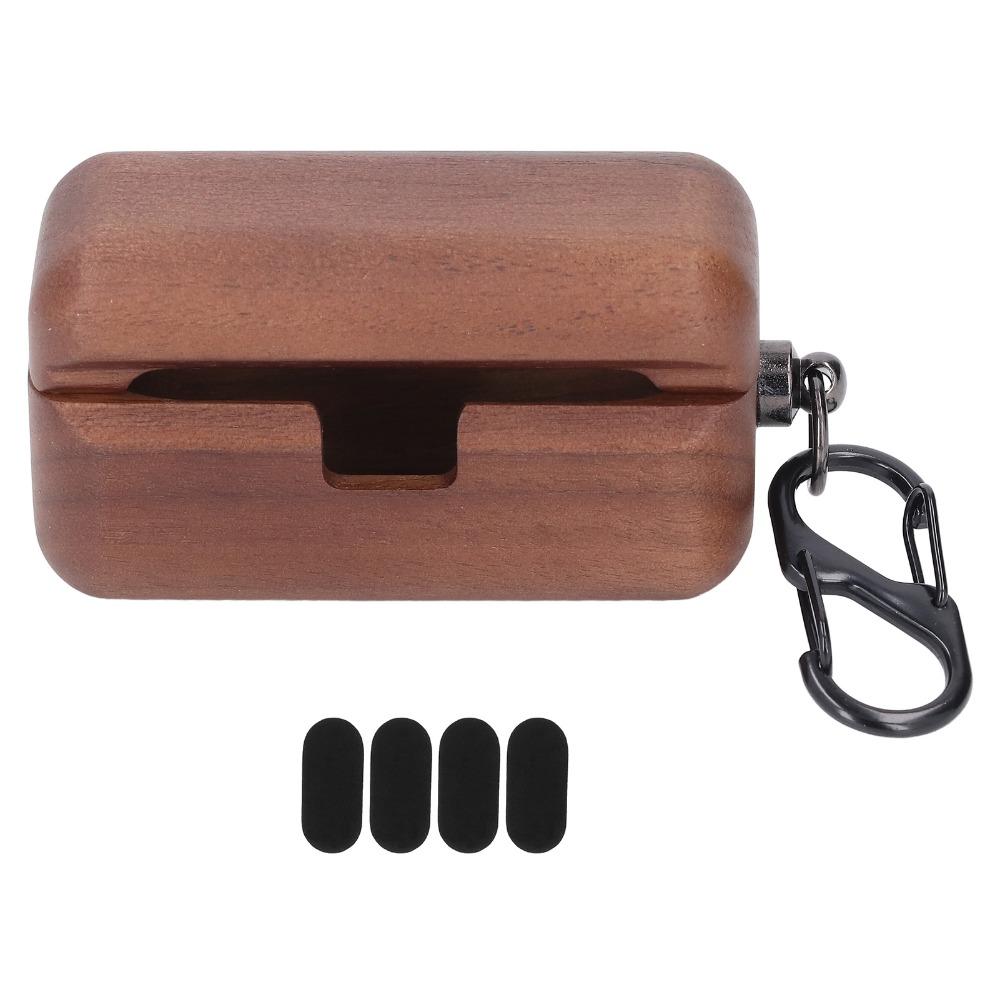 Walnut Wood Wooden Case Fine Polished Cordless Charging Support Wood Protector Charging Case for Panasonic AZ80 Prevent Bumps